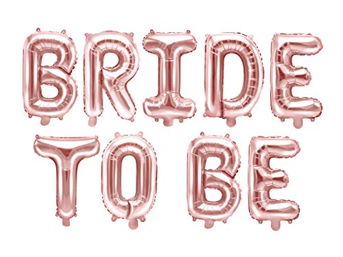 PartyDeco Helium Luftballon Hochzeitsdeko Deko - Hochzeit Folienballon - Bride to BE - Rose Gold - 340x35 cm PartyDeco Helium Luftballon Hochzeitsdeko Deko - Hochzeit Folienballon - Bride to BE - Rose Gold - 340x35 cm von PartyDeco