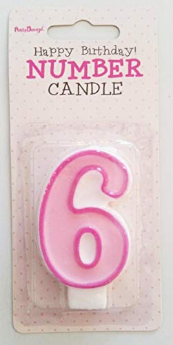 PartyDeco Kerze Nummer 6, Rosa PartyDeco Kerze Nummer 6, Rosa von PartyDeco