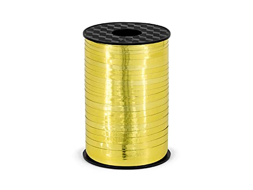 Plastic ribbon gold 5mm/225m Plastic ribbon gold 5mm/225m von PartyDeco