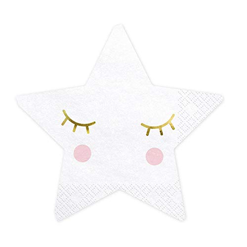 PartyDeco Little Star - Sternservietten 16x16cm 20 Stk. Geburtstag Weihnachten Babyparty PartyDeco Little Star - Sternservietten 16x16cm 20 Stk. Geburtstag Weihnachten Babyparty von Luck and Luck