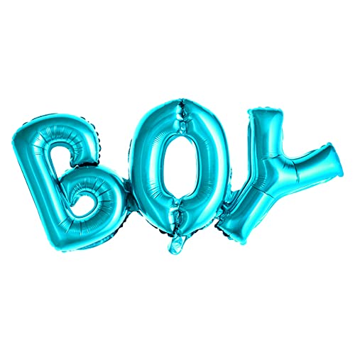 PartyDeco Luftballon Folienballon Boy 67x29cm blau Baby-Dusche Geburtstag Geschlecht Reveal Party Party Familientreffen Luft Dekoration des Raumes Halle von PartyDeco