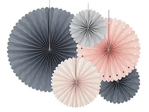 Party Deco Dekorative Papier Rosetten Set - Farben Mix, 3 Stück - Aufhängen Fächer, Papierfächer, Papierrosetten für Event, Hochzeit, Geburtstag, Babyshower, Dekoration Party Deco Dekorative Papier Rosetten Set - Farben Mix, 3 Stück - Aufhängen Fächer, Papierfächer, Papierrosetten für Event, Hochzeit, Geburtstag, Babyshower, Dekoration von PartyDeco