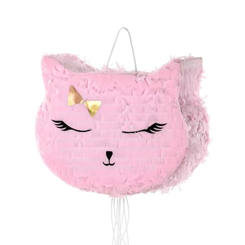 PartyDeco Piñata - Katze 35x27x9cm Geburtstag von PartyDeco