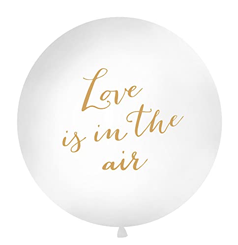 PartyDeco Riesenballon Love is in The air 1m groß Luftballon Riesen Ballon Latexballon riesig Hochzeit Liebe PartyDeco Riesenballon Love is in The air 1m groß Luftballon Riesen Ballon Latexballon riesig Hochzeit Liebe von PartyDeco