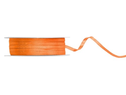 Satinband, orange, 3mm/50m Satinband, orange, 3mm/50m von PartyDeco