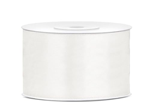PartyDeco Satinband 38mm X 25m elfenbein von PartyDeco