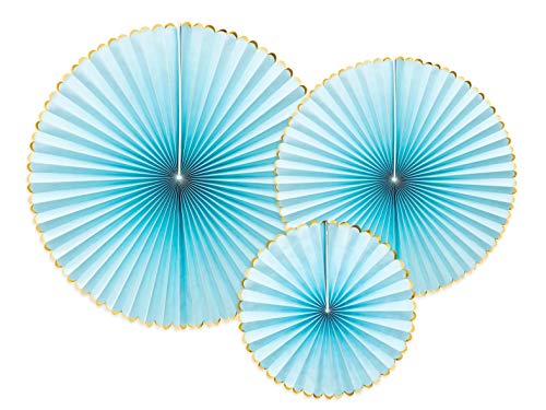 PartyDeco Satz von Papier Rosetten- Hellblau- Dekoration hängende Fans Papier Rosetten Stern Papier Pumpen Löschpapier Silvester Hochzeit Geburtstag Baby Shower hängende Dekorationen PartyDeco Satz von Papier Rosetten- Hellblau- Dekoration hängende Fans Papier Rosetten Stern Papier Pumpen Löschpapier Silvester Hochzeit Geburtstag Baby Shower hängende Dekorationen von PartyDeco