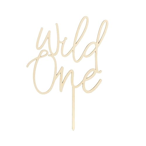 Caketopper aus Holz Wild One, 22cm Caketopper aus Holz Wild One, 22cm von PartyDeco