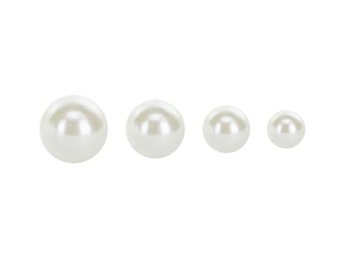 Perlen 3mm - 6mm selbstklebend - Halbperlen zum Aufkleben - Klebeperlen für Deko Geschenke Make Up - Dekoperlen zum Basteln - Weiß Perlmutt Perlen 3mm - 6mm selbstklebend - Halbperlen zum Aufkleben - Klebeperlen für Deko Geschenke Make Up - Dekoperlen zum Basteln - Weiß Perlmutt von PartyDeco