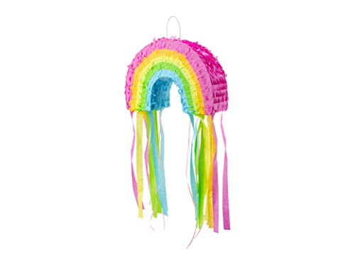 Regenbogen-Piñata für Kinder, mittlere Größe, 30,5 x 20,3 cm, bunte Party-Dekoration für Geburtstage, Babypartys und Feiern von PartyDeco
