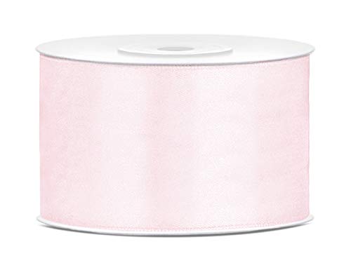 Satin Band 38mm 25 Meter (helles puderrosa) von PartyDeco