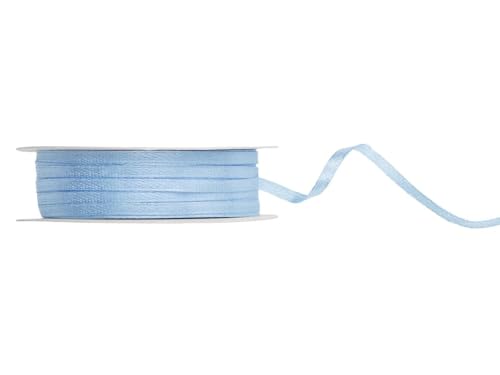 Satinband, hell-nebel-blau, 3mm/50m von PartyDeco