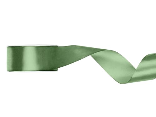 Satinband, salbei, 25mm/25m von PartyDeco