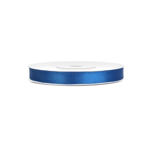 Satinband 6mm x 25m Geschenkband blau Schleifenband Dekoband Hochzeit Weihnachten Floristik Satinband 6mm x 25m Geschenkband blau Schleifenband Dekoband Hochzeit Weihnachten Floristik von PartyDeco