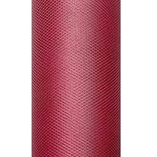 Unbekannt Dekoband Tüll 8 cm x 20 m Bordeaux Tüllstoff Dekostoff Geschenkbänder Schleifenband Gastgeschenke von PartyDeco
