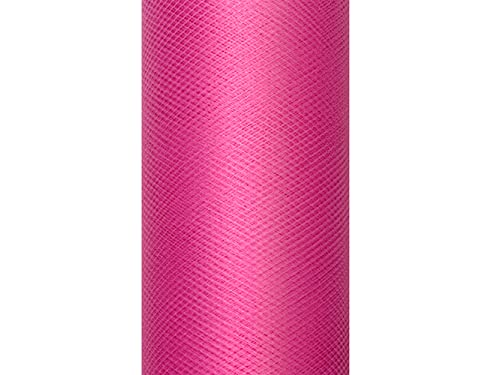 Unbekannt Dekoband Tüll 8 cm x 20 m pink Tüllstoff Dekostoff Geschenkbänder Schleifenband Gastgeschenke von PartyDeco