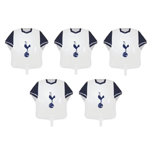 Tottenham Hotspur FC Jersey Folienballons - Offiziell lizenzierte Partydekorationen, 5 Stück, 52 x 53 cm Tottenham Hotspur FC Jersey Folienballons - Offiziell lizenzierte Partydekorationen, 5 Stück, 52 x 53 cm von PartyDroid