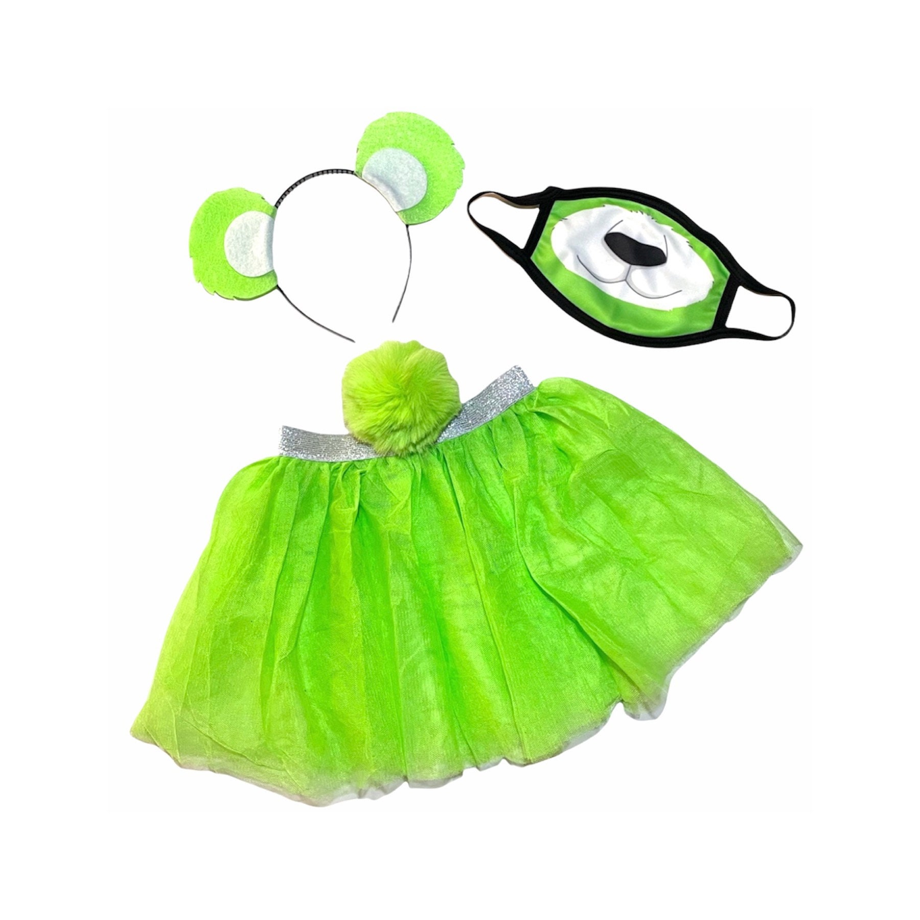 Lindgrünes Stirnband Tutu Tail Gesichtsmaske Bär Ohren Geburtstagsparty Favorien Damen Mädchen Kostümpflege Bunt Baby Babys Kind Erwachsene Lindgrünes Stirnband Tutu Tail Gesichtsmaske Bär Ohren Geburtstagsparty Favorien Damen Mädchen Kostümpflege Bunt Baby Babys Kind Erwachsene von PartyEars