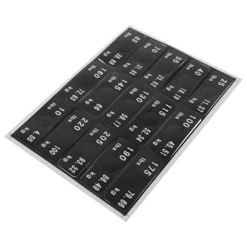 PartyKindom 1 Blatt Fitnessgeräteetiketten Wiegen Gewichtsaufkleber Klebeetikett Gewichtheben Sport-Aufkleber Gewichtsblock Sticker Gewichtung von Tag-Etiketten Aufkleber-Gewichtsetiketten PartyKindom 1 Blatt Fitnessgeräteetiketten Wiegen Gewichtsaufkleber Klebeetikett Gewichtheben Sport-Aufkleber Gewichtsblock Sticker Gewichtung von Tag-Etiketten Aufkleber-Gewichtsetiketten von PartyKindom