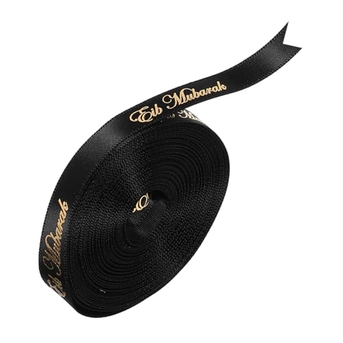 PartyKindom 1 Rolle Diy Bow Decorative Ribbon Breites Band Geschenkband Dekorativ Wickelband Kabelbänder Bänder Zum Verpacken Band Zum Verpacken Chiffon -band Verpackung Polyester Schwarz von PartyKindom