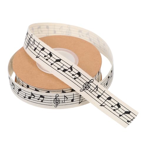 PartyKindom 1 Rolle Musik Baumwollband Dekoratives Bänder für DIY Basteln Geschenkverpackung Blumenverpackung Robustes und Wiederverwendbares Material für Kreative Projekte PartyKindom 1 Rolle Musik Baumwollband Dekoratives Bänder für DIY Basteln Geschenkverpackung Blumenverpackung Robustes und Wiederverwendbares Material für Kreative Projekte von PartyKindom