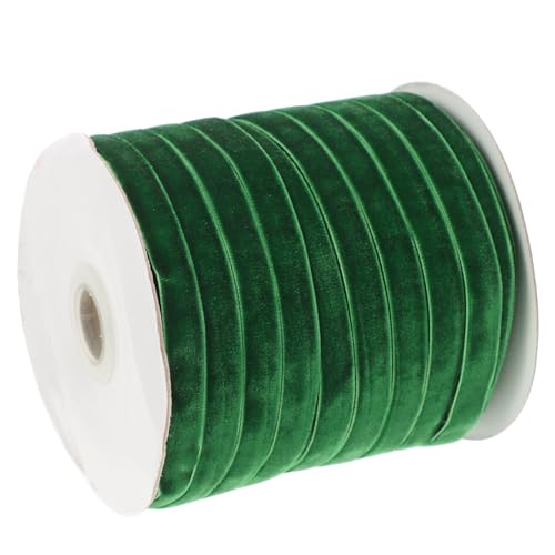 PartyKindom 1 Rolle Samtband für DIY Grünes Breites Dekorationsband für Hochzeitsgeschenke Haarschmuck und Bastelprojekte Yards Rollenlänge Strapazierfähig und Vielseitig Einsetzbar von PartyKindom