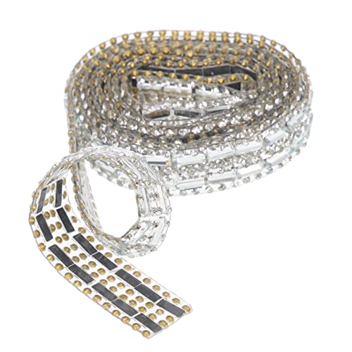 PartyKindom 1 Rolle Selbstklebendes Strassband Glitzernde Rhinestone Rolle für DIY Kleidung Bastelarbeiten und Dekoration für Kostüme Gürtel und Accessoires PartyKindom 1 Rolle Selbstklebendes Strassband Glitzernde Rhinestone Rolle für DIY Kleidung Bastelarbeiten und Dekoration für Kostüme Gürtel und Accessoires von PartyKindom