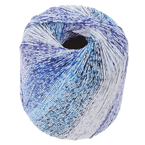 PartyKindom 1 Rolle Spitzenfaden Gradientengarn Garn Für Pullover Stich Häkelgarn Aus Baumwolle Farbverlaufsgarn Wattestäbchen Regenbogengarn Für Handwerk Baumwollgarn -zahnseide Blau PartyKindom 1 Rolle Spitzenfaden Gradientengarn Garn Für Pullover Stich Häkelgarn Aus Baumwolle Farbverlaufsgarn Wattestäbchen Regenbogengarn Für Handwerk Baumwollgarn -zahnseide Blau von PartyKindom