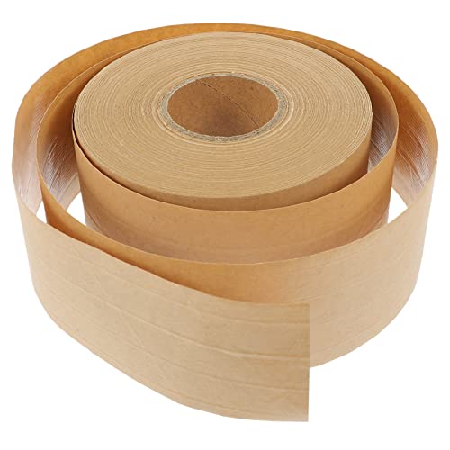 PartyKindom 1 Rolle Wasseraktiviertes Verpackungsband aus Papier Hochwertiges Starkes Klebeband für Abdichten von Kartons Bilderrahmen Verpackungen von PartyKindom