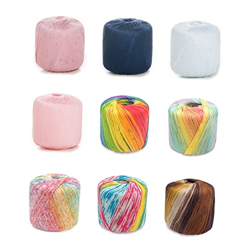 PartyKindom 1 Rolle dickes baumwollgarn Schalgarn häkeln gehäkelte Baumwolllinie weiches Garn ästhetisch Baumwollhäkelgarn zum Häkeln Farbe nähgarn Garn Regenbogenpastell häkelwolle baumwolle PartyKindom 1 Rolle dickes baumwollgarn Schalgarn häkeln gehäkelte Baumwolllinie weiches Garn ästhetisch Baumwollhäkelgarn zum Häkeln Farbe nähgarn Garn Regenbogenpastell häkelwolle baumwolle von PartyKindom