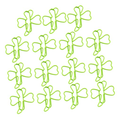 PartyKindom 1 Satz 15 Stück Kleeblatt-Lesezeichen büromaterial papierhalter Büroklammern für Basteln Planer-Clips Büroklammern testen ordner Büroklammern Masse test Papier Umspritzen Green PartyKindom 1 Satz 15 Stück Kleeblatt-Lesezeichen büromaterial papierhalter Büroklammern für Basteln Planer-Clips Büroklammern testen ordner Büroklammern Masse test Papier Umspritzen Green von PartyKindom