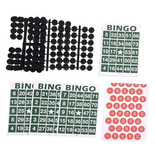 PartyKindom 1 Satz Bingo-Spiel-zahlenkarten, Zahlen-Schach-DIY-Home-Bingo-spielzubehör-Set PartyKindom 1 Satz Bingo-Spiel-zahlenkarten, Zahlen-Schach-DIY-Home-Bingo-spielzubehör-Set von PartyKindom