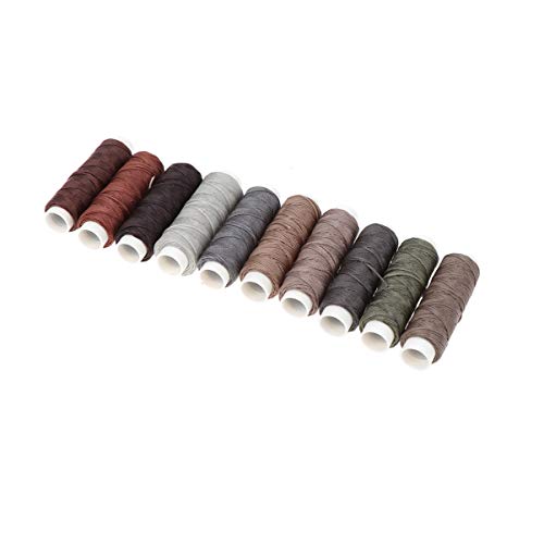PartyKindom 1 Satz Gewachste Flachfäden für Leder Nähprojekte Farben im Set für DIY Handwerk für Armbänder Buchbinden und Lederreparaturen PartyKindom 1 Satz Gewachste Flachfäden für Leder Nähprojekte Farben im Set für DIY Handwerk für Armbänder Buchbinden und Lederreparaturen von PartyKindom
