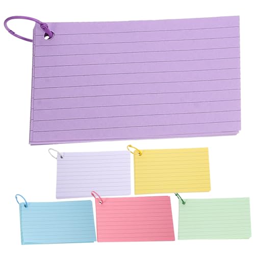 PartyKindom 1 Satz Haftnotizen für Karteikarten farbige Notizkarten Lernkarten für Kleinkinder linierte Karteikarten Notizkartenringe leere karten notizbücher Karteikarten zum Lernen Papier PartyKindom 1 Satz Haftnotizen für Karteikarten farbige Notizkarten Lernkarten für Kleinkinder linierte Karteikarten Notizkartenringe leere karten notizbücher Karteikarten zum Lernen Papier von PartyKindom