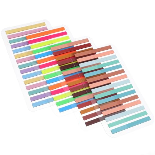 PartyKindom 1 Satz Pet Transparente Sticky Index Tabs Bunte Haftstreifen für Seitenmarkierung Praktische und Tragbare Lesezeichen Hervorheben von Texten für Büro und Studium von PartyKindom