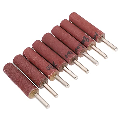 PartyKindom 1 Satz Teiliges Schleifkopf mit Schaft Flap Wheels für Bohrer Verschiedene Körnungen für Fiberglas und Präzises Schleifen von PartyKindom