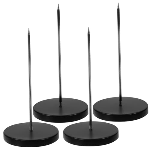 PartyKindom 1 Satz Teiliges Set Abnehmbarer Zettelhalter für Schreibtisch Schwarze Quittungshalter aus mit Runder Basis für Restaurant und Büro Einfach zu Bedienen und Sicher zu Verwenden PartyKindom 1 Satz Teiliges Set Abnehmbarer Zettelhalter für Schreibtisch Schwarze Quittungshalter aus mit Runder Basis für Restaurant und Büro Einfach zu Bedienen und Sicher zu Verwenden von PartyKindom