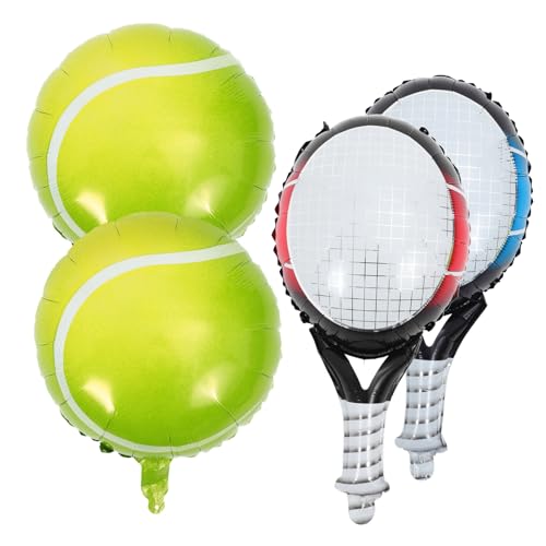 PartyKindom 1 Satz Tennisschlägerballon Sportparty -Dekorationen Blau Thema Riese Junggesellin Tennisparty Geburtstagsdekorationen für Jungen Tennis-Partyzubehör Sportballons Aluminiumfolie PartyKindom 1 Satz Tennisschlägerballon Sportparty -Dekorationen Blau Thema Riese Junggesellin Tennisparty Geburtstagsdekorationen für Jungen Tennis-Partyzubehör Sportballons Aluminiumfolie von PartyKindom