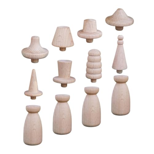 PartyKindom 1 Satz Unfertige Holz Puppen DIY mit Holzpuppen und Hüte zum Bemalen Kreative Bastelideen für Dekoration und Malen PartyKindom 1 Satz Unfertige Holz Puppen DIY mit Holzpuppen und Hüte zum Bemalen Kreative Bastelideen für Dekoration und Malen von PartyKindom
