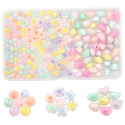 PartyKindom 1 Schachtel Acryl perlen Mix Bunte Schmuckperlen für DIY Armband Halskette Ohrring Schmuckherstellung Vielseitige Bastelperlen mit Durchlochung für Individuelle Designs PartyKindom 1 Schachtel Acryl perlen Mix Bunte Schmuckperlen für DIY Armband Halskette Ohrring Schmuckherstellung Vielseitige Bastelperlen mit Durchlochung für Individuelle Designs von PartyKindom