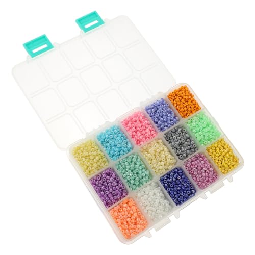 PartyKindom 1 Schachtel Bunte Kleine Glasperlen Farbige Spacer perlen für DIY Schmuckherstellung Armbänder und Bastelprojekte Kreative Handwerksperlen PartyKindom 1 Schachtel Bunte Kleine Glasperlen Farbige Spacer perlen für DIY Schmuckherstellung Armbänder und Bastelprojekte Kreative Handwerksperlen von PartyKindom