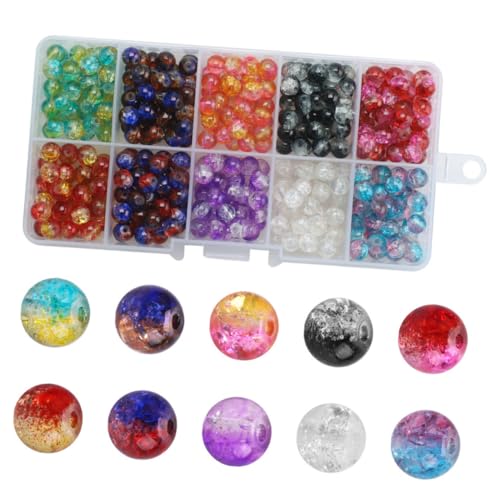 PartyKindom 1 Schachtel Glaslose Perlen DIY Schmuckperlen für Armbänder Aufbewahrungsbox Handgefertigte Runde Glasperlen mit Glatter Oberfläche für Bastelprojekte und Schmuckherstellung PartyKindom 1 Schachtel Glaslose Perlen DIY Schmuckperlen für Armbänder Aufbewahrungsbox Handgefertigte Runde Glasperlen mit Glatter Oberfläche für Bastelprojekte und Schmuckherstellung von PartyKindom