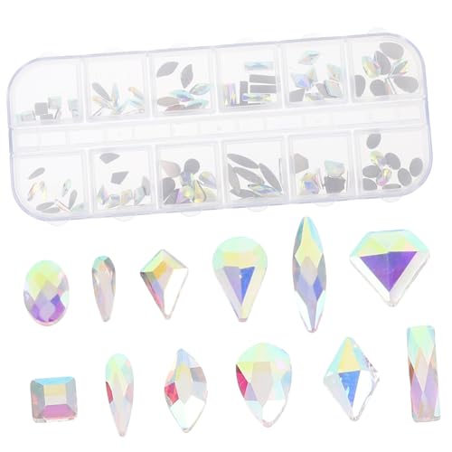 PartyKindom 1 Schachtel Nail Art Dekorationsset Fächer mit Ab Glitzersteinen Flache Rückseite DIY Nagel Schmuck Vielseitige und Glasstrasssteine für Kreative Nagelgestaltung Salon und Zuhause PartyKindom 1 Schachtel Nail Art Dekorationsset Fächer mit Ab Glitzersteinen Flache Rückseite DIY Nagel Schmuck Vielseitige und Glasstrasssteine für Kreative Nagelgestaltung Salon und Zuhause von PartyKindom