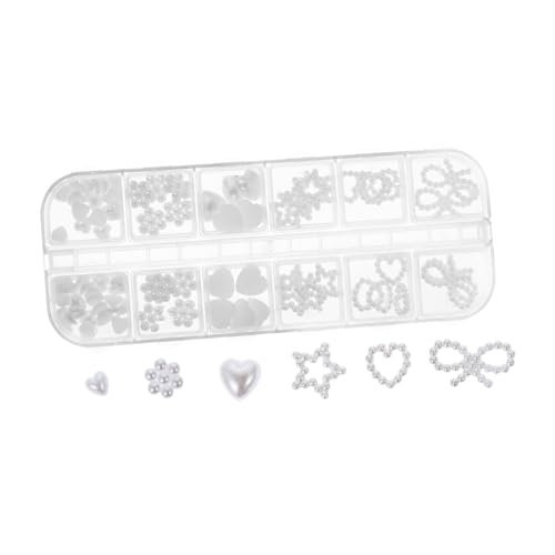 PartyKindom 1 Schachtel Nail Art Perlen Flacher Rückseite Herzform Kreative Nageldekorationen DIY Maniküre Charms Vielseitig für Dating Shopping Arbeit Nail Accessories PartyKindom 1 Schachtel Nail Art Perlen Flacher Rückseite Herzform Kreative Nageldekorationen DIY Maniküre Charms Vielseitig für Dating Shopping Arbeit Nail Accessories von PartyKindom