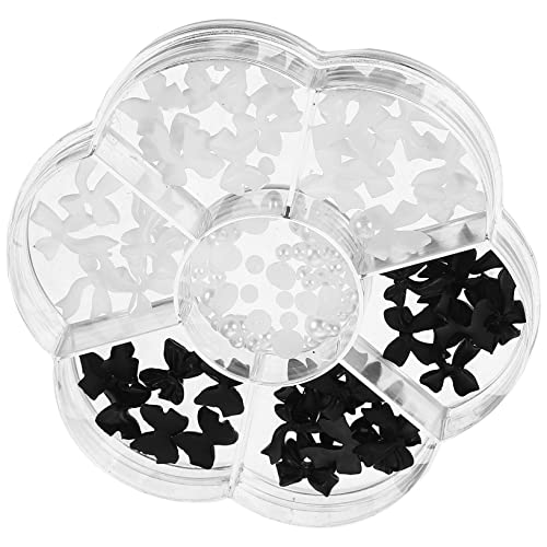 PartyKindom 1 Schachtel Perlen Nail Art Charms Fächer Box mit Selbstklebenden Pastellfarben Perlen Schleifen und Blüten Vielseitige Nagelkunst Deko für Natürliche und Künstliche Nägel DIY PartyKindom 1 Schachtel Perlen Nail Art Charms Fächer Box mit Selbstklebenden Pastellfarben Perlen Schleifen und Blüten Vielseitige Nagelkunst Deko für Natürliche und Künstliche Nägel DIY von PartyKindom