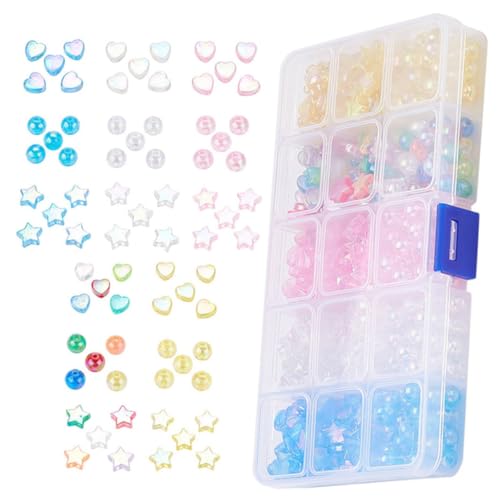 PartyKindom 1 Schachtel Teiliges Acryl perlen Herz Stern Rundformen DIY Schmuckperlen für Armbänder Charms und Bastelprojekte Leichte Glatte Oberfläche für Damen und Beading Jewelry making PartyKindom 1 Schachtel Teiliges Acryl perlen Herz Stern Rundformen DIY Schmuckperlen für Armbänder Charms und Bastelprojekte Leichte Glatte Oberfläche für Damen und Beading Jewelry making von PartyKindom