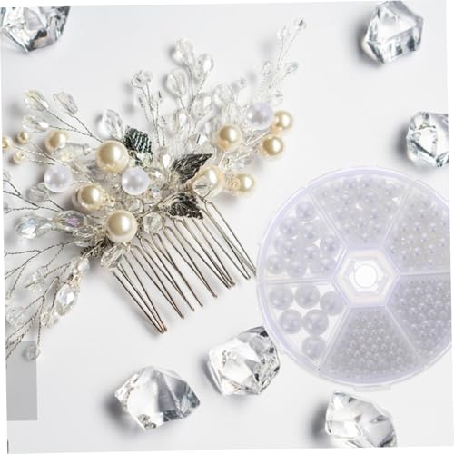 PartyKindom 1 Schachtel Teiliges Resin DIY Zubehör Perlen ohne Flache Rückseite zum Aufkleben Schmuckverzierung für Haarbänder Kleidung Taschen Bastelbedarf Vielseitig Verwendbar von PartyKindom