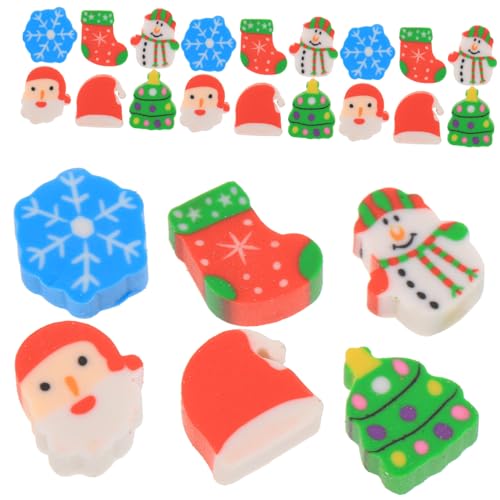 PartyKindom 1 Schachtel Weihnachtliche Radiergummis für Xmas Geformten Zarten Schüler Radiergummis als Mitgebsel Adventskalenderfüllung und Geschenkidee PartyKindom 1 Schachtel Weihnachtliche Radiergummis für Xmas Geformten Zarten Schüler Radiergummis als Mitgebsel Adventskalenderfüllung und Geschenkidee von PartyKindom