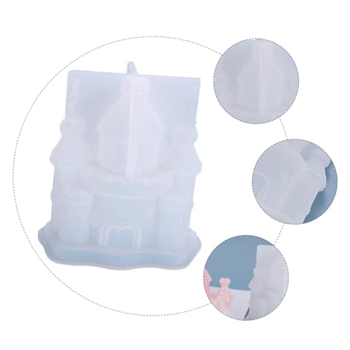 PartyKindom 1 Stück DIY Silikonform für Fantasie Schloss Dekoration Handwerk Gießform Strapazierfähigem Silikon für Kreative Bastelprojekte und von PartyKindom