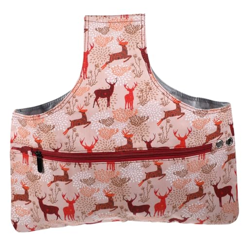 PartyKindom 1 Stück Stylische Aufbewahrungstasche für Große Organizer Tasche für Strick und Häkelprojekte Langlebig mit Seitentaschen für Unterwegs und Kreative Handarbeiten von PartyKindom